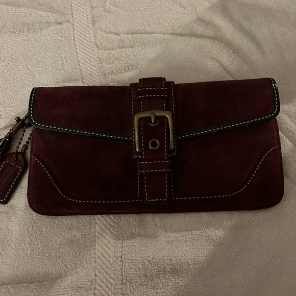 EUC Coach Suede Wristlet - Picture 2 of 9